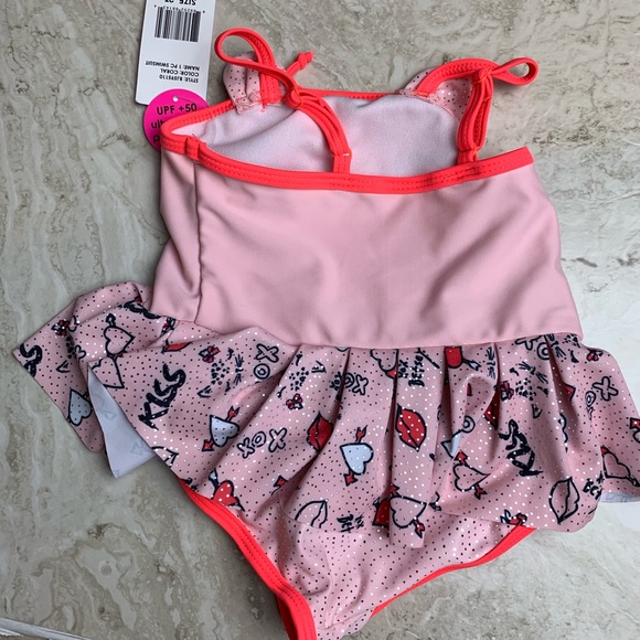 Betsey Johnson Cat Little Girl One Piece Swimsuit - Picture 3 of 6